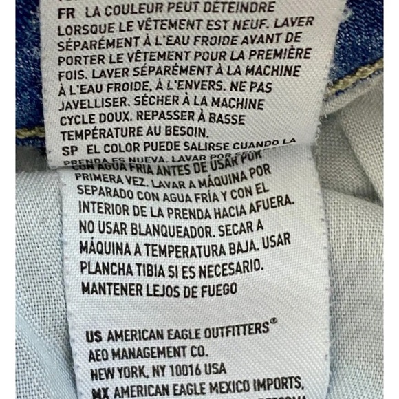 American Eagle Women’s Skinny Straight Jeans 10 R Next Level Stretch - Picture 15 of 16